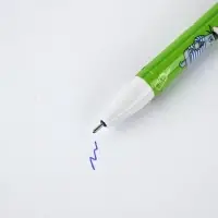 Ручка пластик пиши-стирай с колпачком "Коты", синяя паста, гелевая 0,5 мм