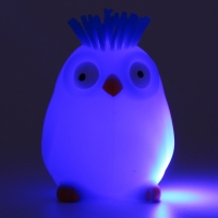 Мяч детский резиновый ёжка световой &laquo;Пингвинчик&raquo;, цвета МИКС , в шоубоксе