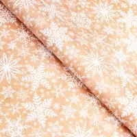 Бумага упаковочная новогодняя "Совушки", глянец, двусторонняя, 80 г/м2 , 70 х 100 см.