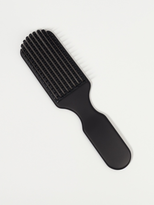 Расческа широкая ДЛЯ СУШКИ ВОЛОС 18*4,5*2,2см пластик черный пакет QF