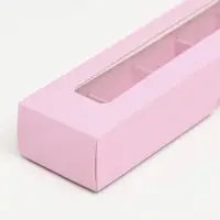 Коробка для 5 конфет, розовый, 22&times;5.5&times;3.5 см