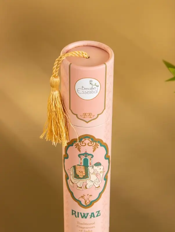 Благовония в тубусе "Роза" 30 штук с деревянной подставкой