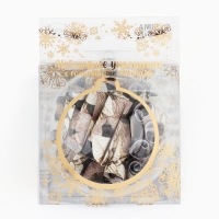 Новогодний шар ёлочный с пожеланиями &laquo;Пусть зима исполняет желания&raquo;, на Новый год, 30 свитков, d = 8 см