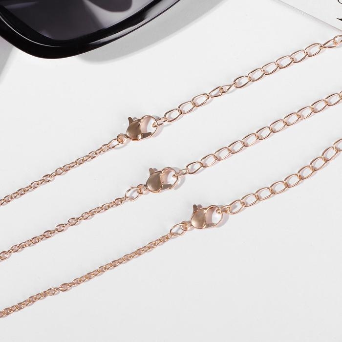 Кулоны &laquo;Неразлучники&raquo; три сестры, цвет золото, 45 см