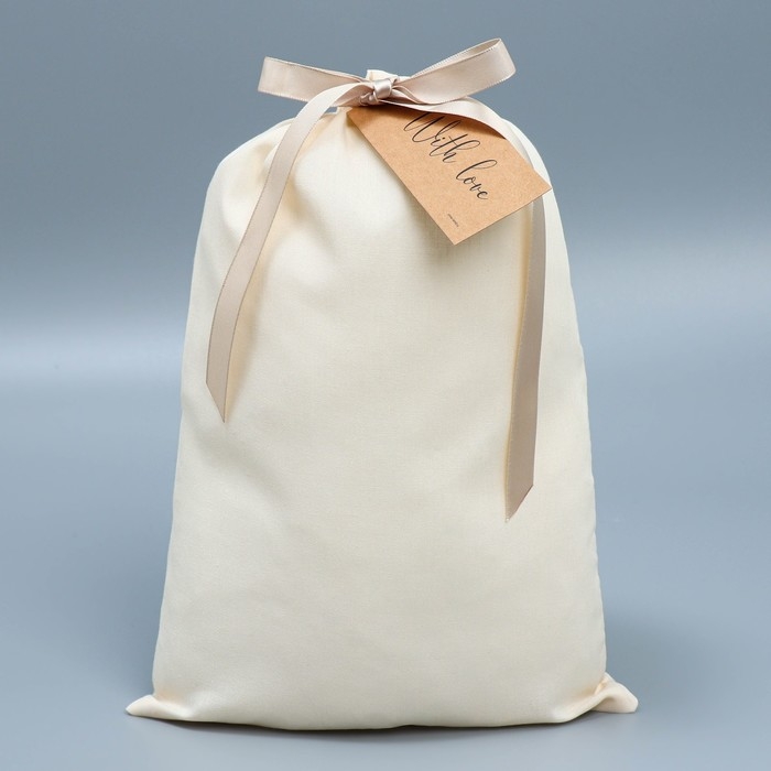 Мешочек подарочный из хлопка &laquo;Счастье&raquo;, 20 х 30 см +/- 1.5 см