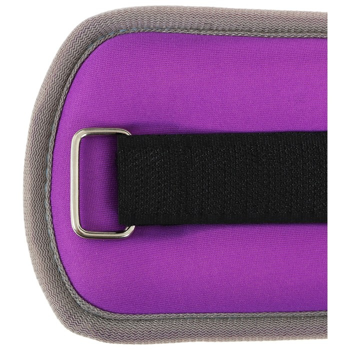 Утяжелители неопреновые ONLYTOP, 2 шт. х 0,25 кг, цвет фиолетовый