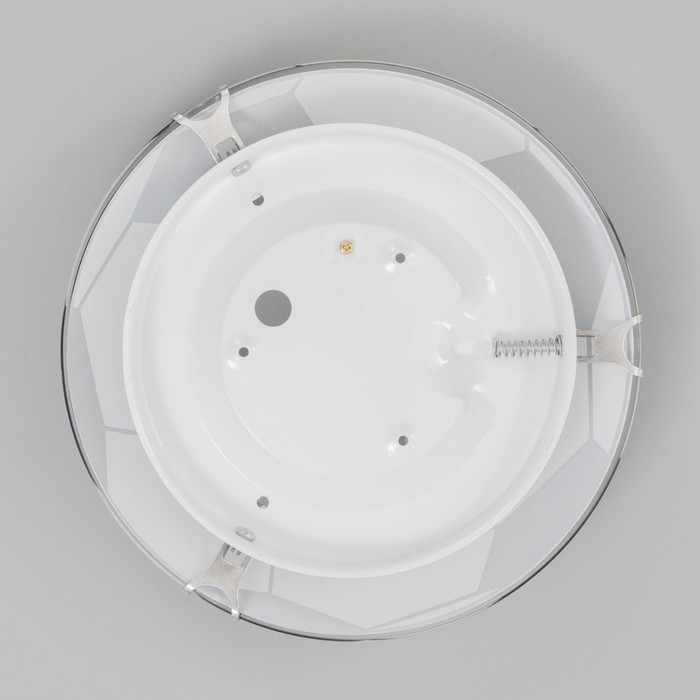 Светильник "Мяч" моллир., 1х60Вт Е27, хром, d=25 см,  h=4,5 см