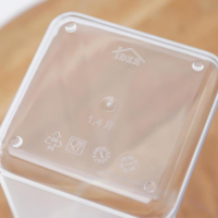 Контейнер для сыпучих продуктов &laquo;Степ&raquo;, 1,4 л, 10&times;10&times;21 см, цвет белый