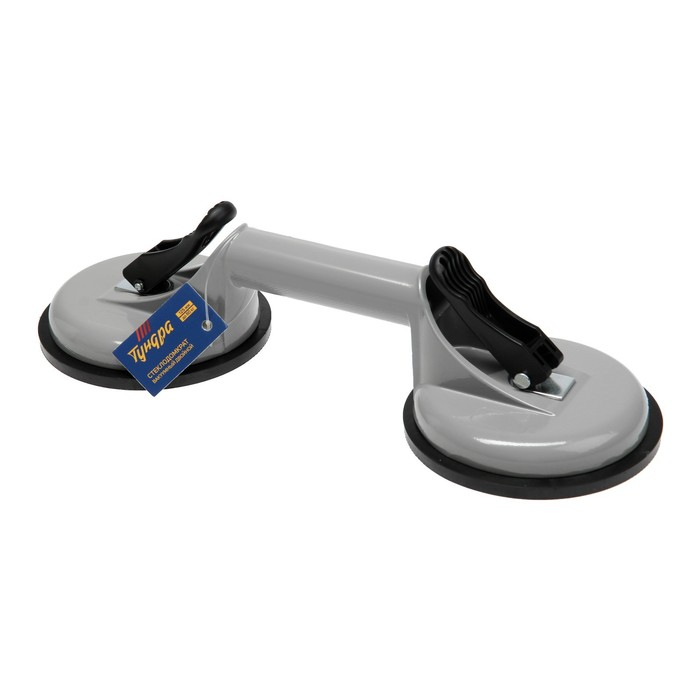 Стеклодомкрат двойной ТУНДРА, алюминиевый, 125 мм, до 80 кг