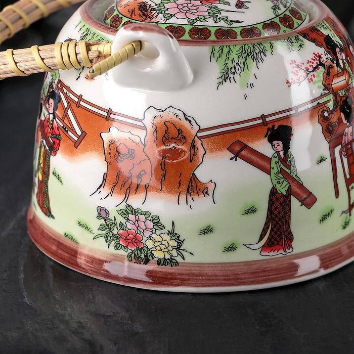 Чайник керамический заварочный с металлическим ситом &laquo;Парк&raquo;, 900 мл