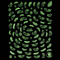 Наклейки для ногтей &laquo;Воздушые перья&raquo;, флуоресцентные, цвет белый