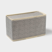 Органайзер для мелочей Доляна &laquo;Европа&raquo;, 3 кармана, 25&times;15&times;12 см, цвет бежевый