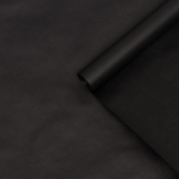 Бумага для декора и флористики, крафт, двусторонняя, черная, однотонная, рулон 1шт., 0,7 х 10 м