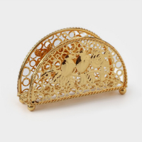 Салфетница декоративная &laquo;Птицы&raquo;, 15&times;4&times;8,5 см, цвет золотой