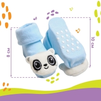 Носочки для малышей &laquo;Панда&raquo;, с погремушкой, Крошка Я