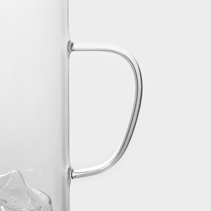 Кружка стеклянная Magistro &laquo;Горы&raquo;, 330 мл