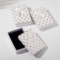 Коробочка подарочная под набор &laquo;Сердечки&raquo;, 7&times;10 (размер полезной части 6,5&times;9см), цвет белый