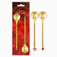 Ложки с подвесами &laquo;Дорогим маме и папе&raquo;, 2 шт., 3 х 15 см.