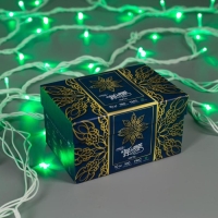 Гирлянда &laquo;Нить&raquo; 10 м, IP44, УМС, белая нить, 100 LED, свечение зелёное, 220 В