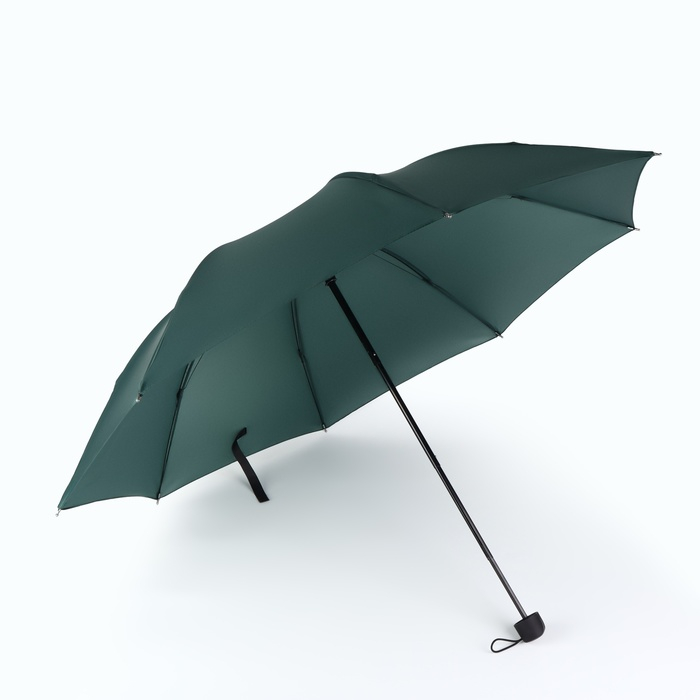 Зонт механический &laquo;Однотонный&raquo;, ветроустойчивый, 4 сложения, 8 спиц, R = 48 см, цвет МИКС