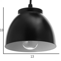 Люстра BayerLux Подвес BayerLux 4111/3 3х40Вт Е27, черный, d=13,5 см, h=10,5 см