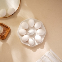 Подставка для яиц керамическая SL Home &laquo;Пасхальные кролики&raquo;, 19&times;9 см, 8 ячеек, цвет белый