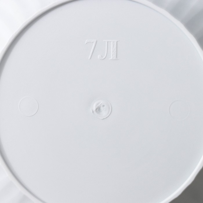 Горшок с поддоном &laquo;Байкал&raquo;, 6 л, белый