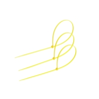 Стяжка нейлоновая 4,8х400 мм ТУНДРА, цвет желтый, 25 шт