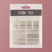 Наклейки для ногтей &laquo;Полоски&raquo;, металлизированные, серебристые