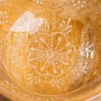 Миска "Пряник" дерево манго 17,5х17,5х6,5 см