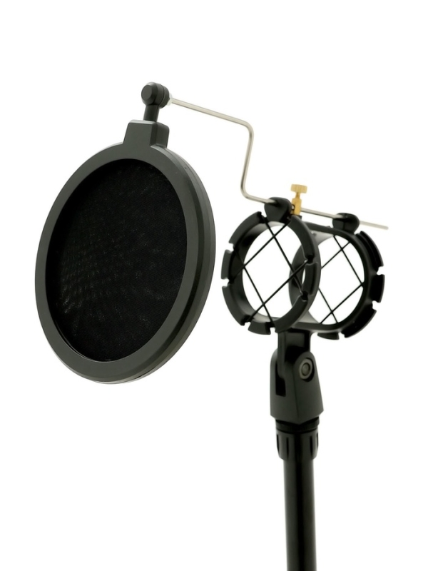 Микрофонная стойка настольная с поп-фильтром