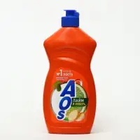 Средство для мытья посуды Aos "Лайм и имбирь", 450 мл