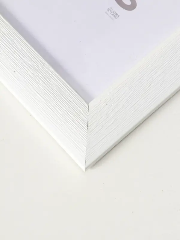 Фоторамка для фото 40х60 см "Luxe Elegance" пластик, белый, (пластик экран)