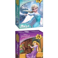 Большой набор пазлов для девочек "Принцессы", 10 в 1