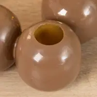 Подсвечник на 4 свечи &laquo;Бусы&raquo;, с 12 сферами, 20.5&times;20.5&times;5.5 см, бисквит