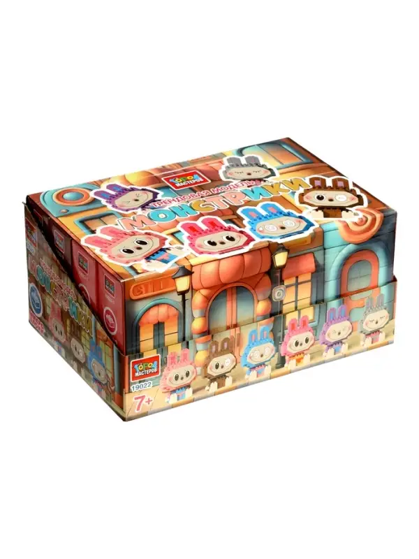 Конструктор 3D сборная фигурка монстрики