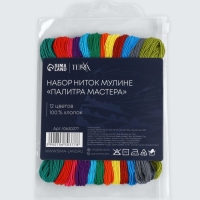 Набор ниток мулине хлопок 8&plusmn;1м (наб 12шт цена за наб) №5 TR