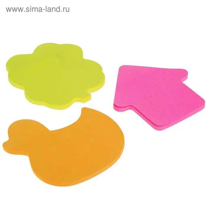 Блок с липким краем, &laquo;Фигурки&raquo;, 20 листов, МИКС