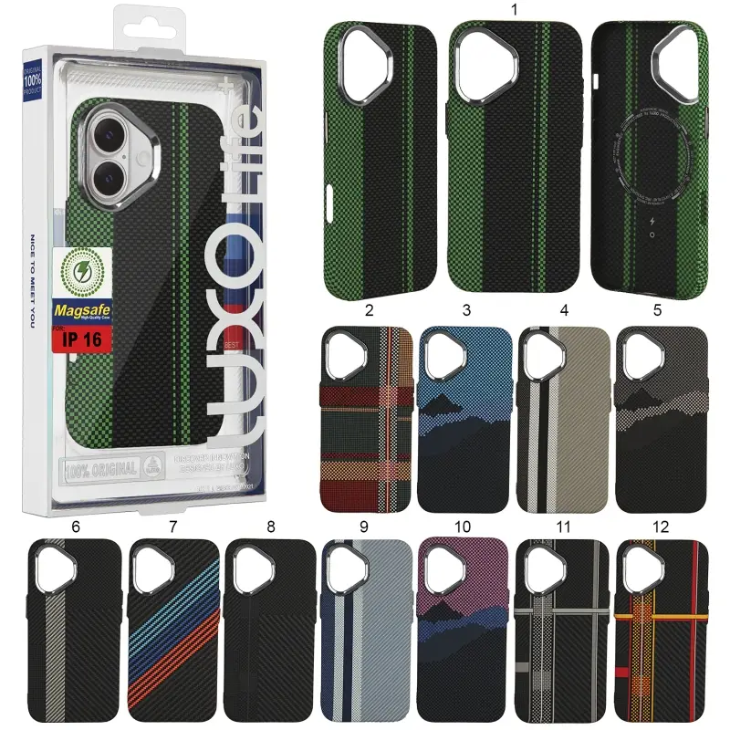 Чехол iPh 16 Luxo Carbon