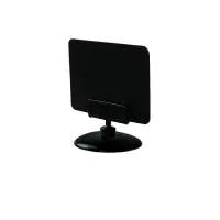 Ценникодержатель на круглой подставке, пластик, 5&times;5&times;3,5 см, цвет чёрный