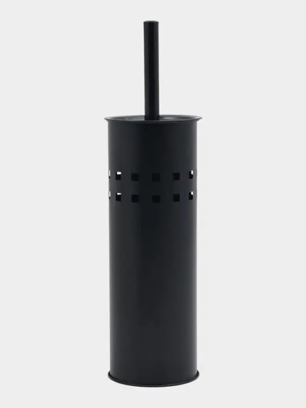 Ерш для унитаза, нержавеющая сталь, цвет черный