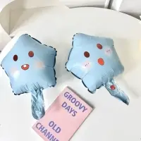 Воздушный шар фольгированный 10" &laquo;Звезда смайл&raquo;, для палочки, МИКС