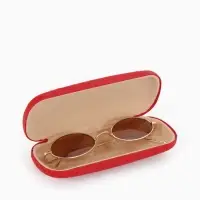 Футляр для очков Июнь2503, 16*5,8*3 см, хлопушка, красный