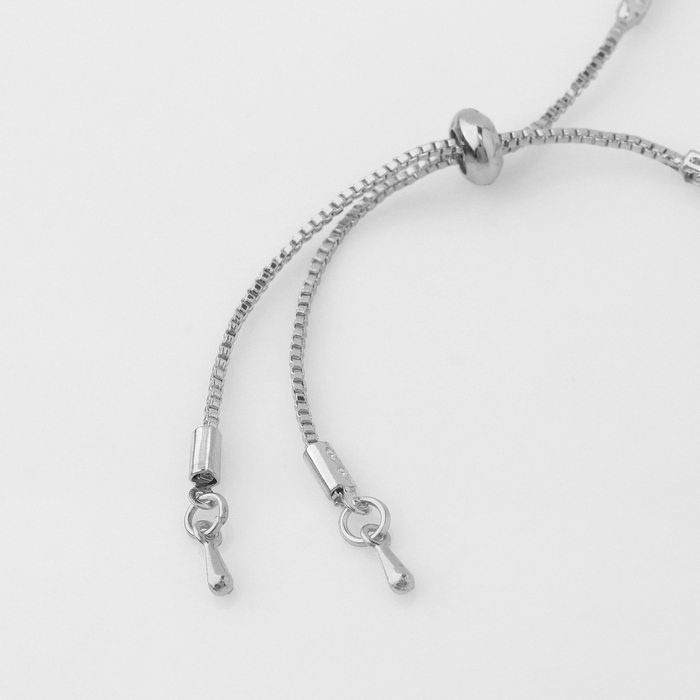 Браслет со стразами &laquo;Змея&raquo;, цвет зелёный в серебре