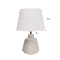 Лампа настольная "Клауд" 1х40Вт Е27 белый/черный 25х25х38,,5см