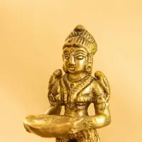 Подставка под благовония "Лакшми" латунь 2,5х2,5х10 см