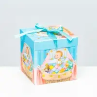 Коробка Самосборная &laquo;Детская&raquo; Мальчикам 15&times;15&times;15 см