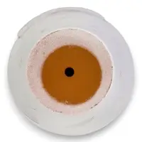 Горшок цветочный с поддоном 1,4 л, d15/h13 см белый керамика, "Голландия" (М)