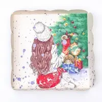 Коробка для печенья, &laquo;Подарок для тебя&raquo;, 15&times;15&times;3 см, Новый год