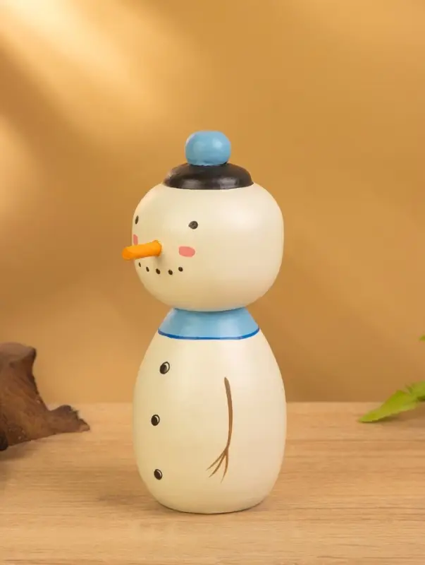 Деревянная кукла кокеши &laquo;Снеговик&raquo;, 7&times;8.5&times;17 см